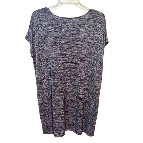 Arizia Wilfred Free Heathered Purple Cap Sleeve Oversized Mini Dress Size XXS - Picture 3 of 8